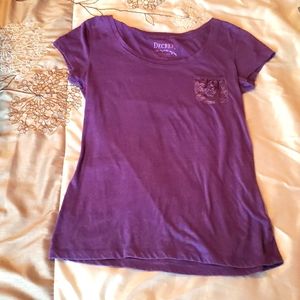 Decree Large Lace Pocket Purple Shirt